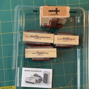 Stampin' Up! “special Blessings” Wooden Rubber Stamp Set